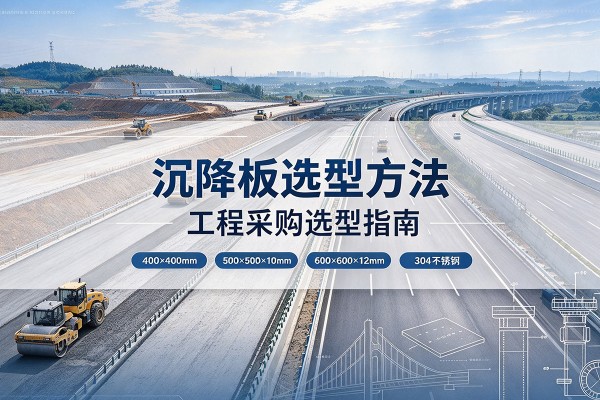 城区沉降板选择方法
